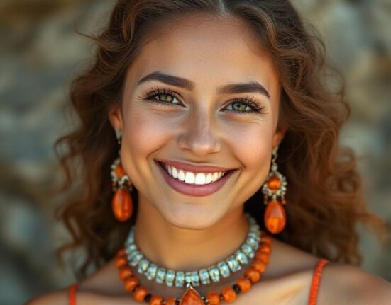 orange kyanite jewelry