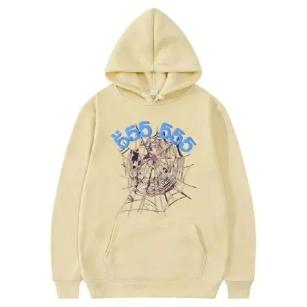 Unisex Spider Hoodie with Bold Web Design and Soft Fleece