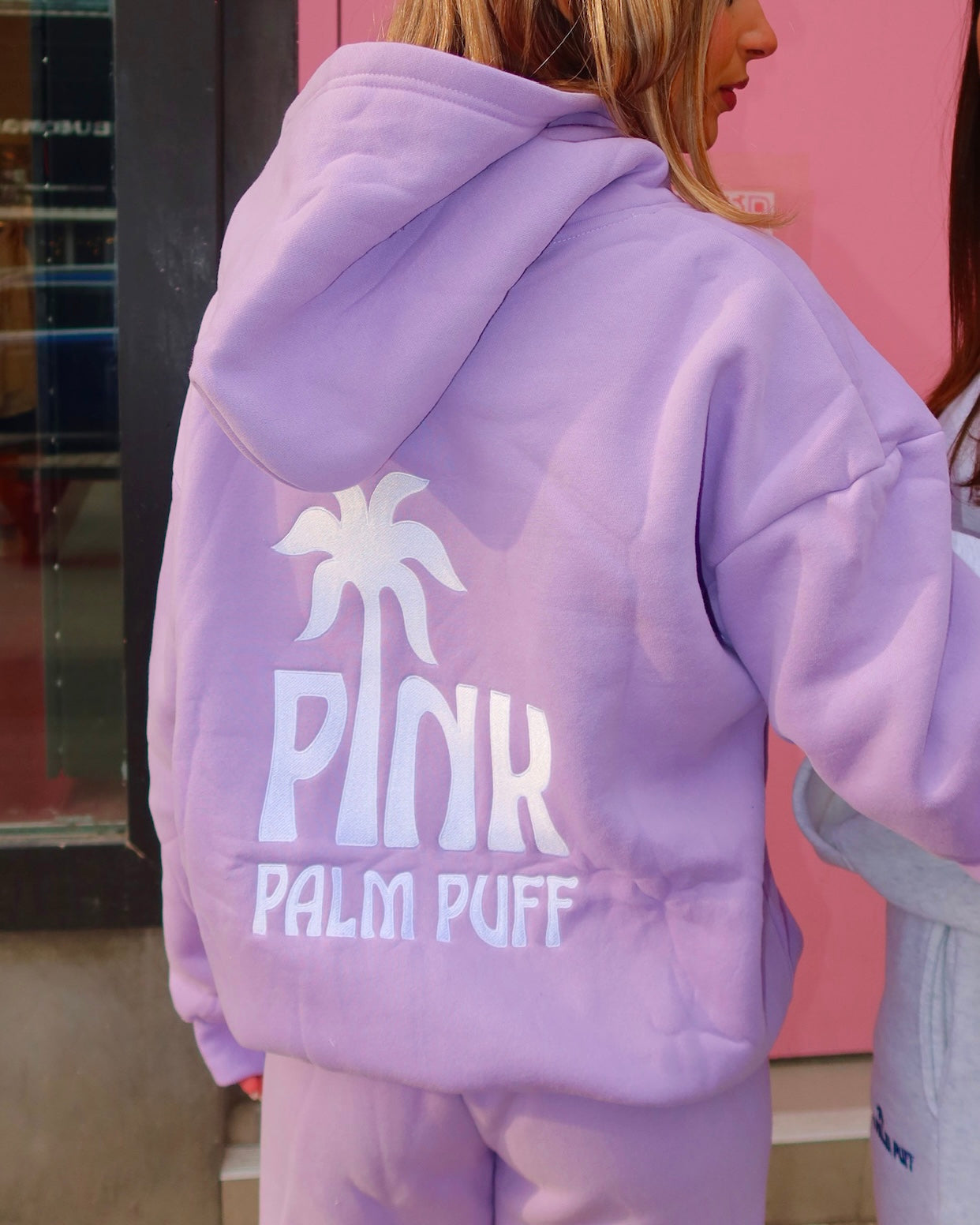 Pink Palm Puff Pajamas