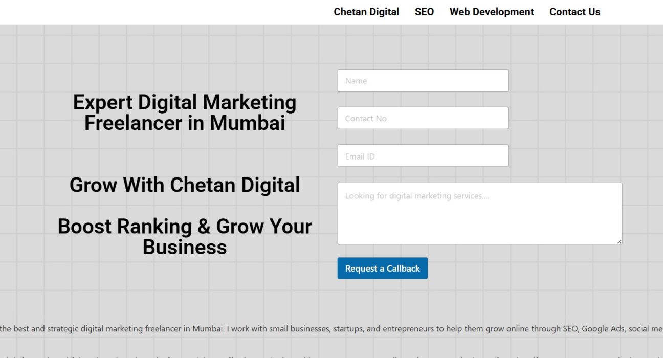 freelance digital marketing services