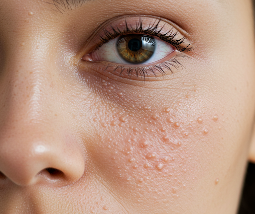 bumps around eyes