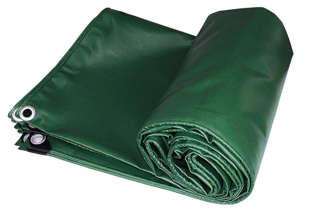 green tarpaulin