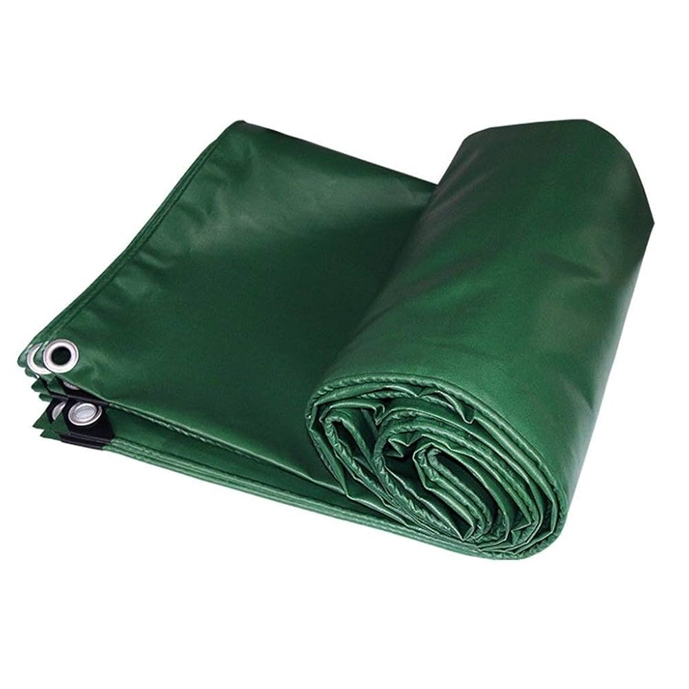 green tarpaulin